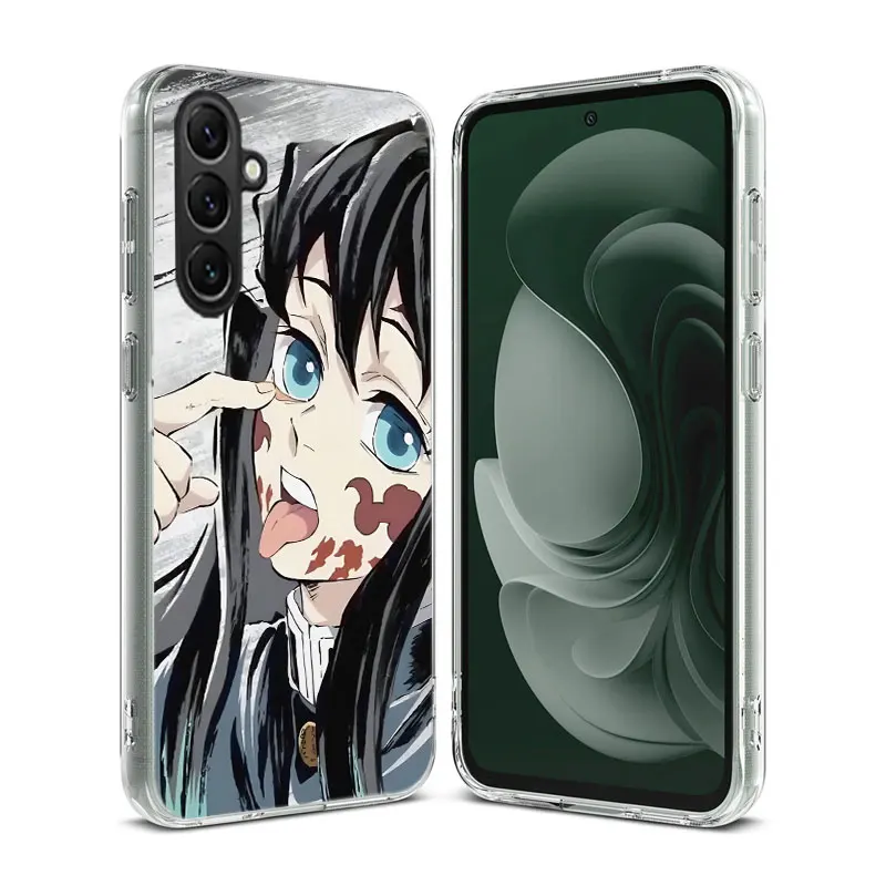 Muichiro Tokito Demon Slayer Clear Phone For Samsung Galaxy A52S A42 A32 A22 A12 A02S A70 A50 A40 A30 A20 A20E A71 A51 A41 A31 A