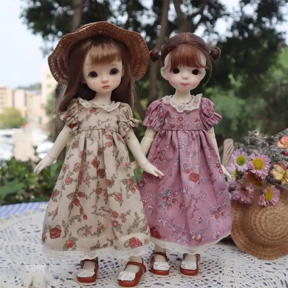 Felpe con cappuccio fatte a mano Pantaloni jeans Moda Casual Abiti con stampa floreale con calzini Accessori fai da te per bambole 1/6 BJD 30 cm