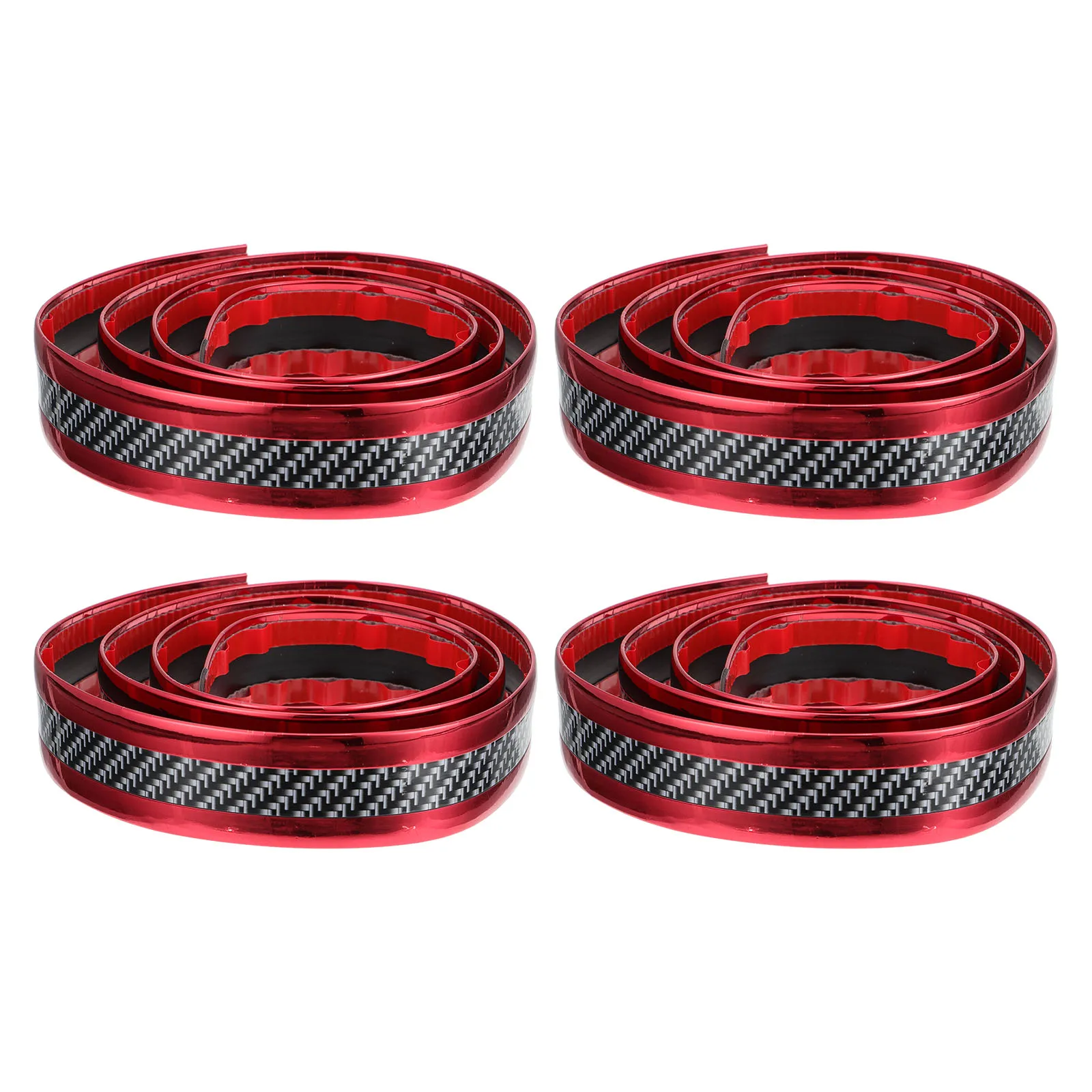 

4pcs 4 Rolls 1m Electroplated 3cm Car Strip Door Sill Protector Anti Scratch Fits Curvature Car Decor Strip