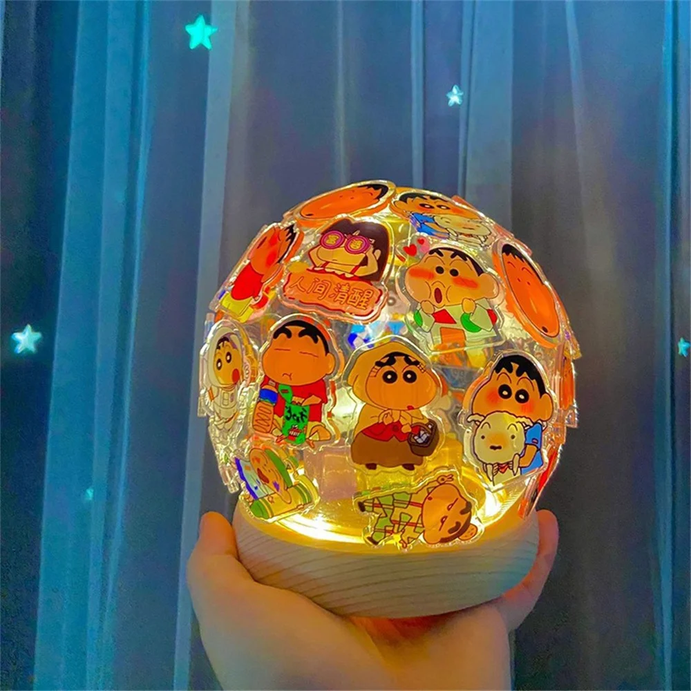 Anime Creative Night Light DIY Handmade Lamp Cartoon Acrylic Patch Desk Ornaments Lamps for Kids Girlfriends Gifts Home Decor