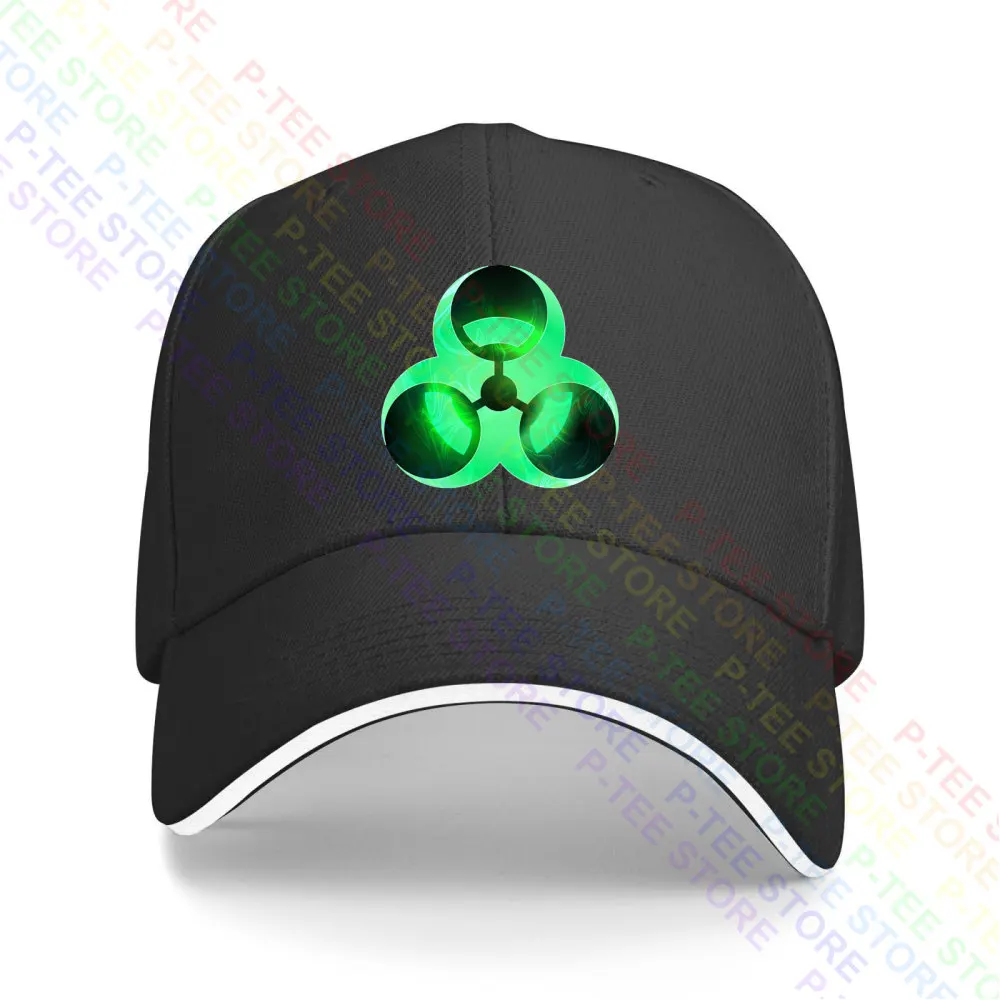 Biohazard Toxic Waste Symbol Green Cool Danger Warning Radioactive Logo Baseball Cap Snapback Caps Knitted Bucket Hat