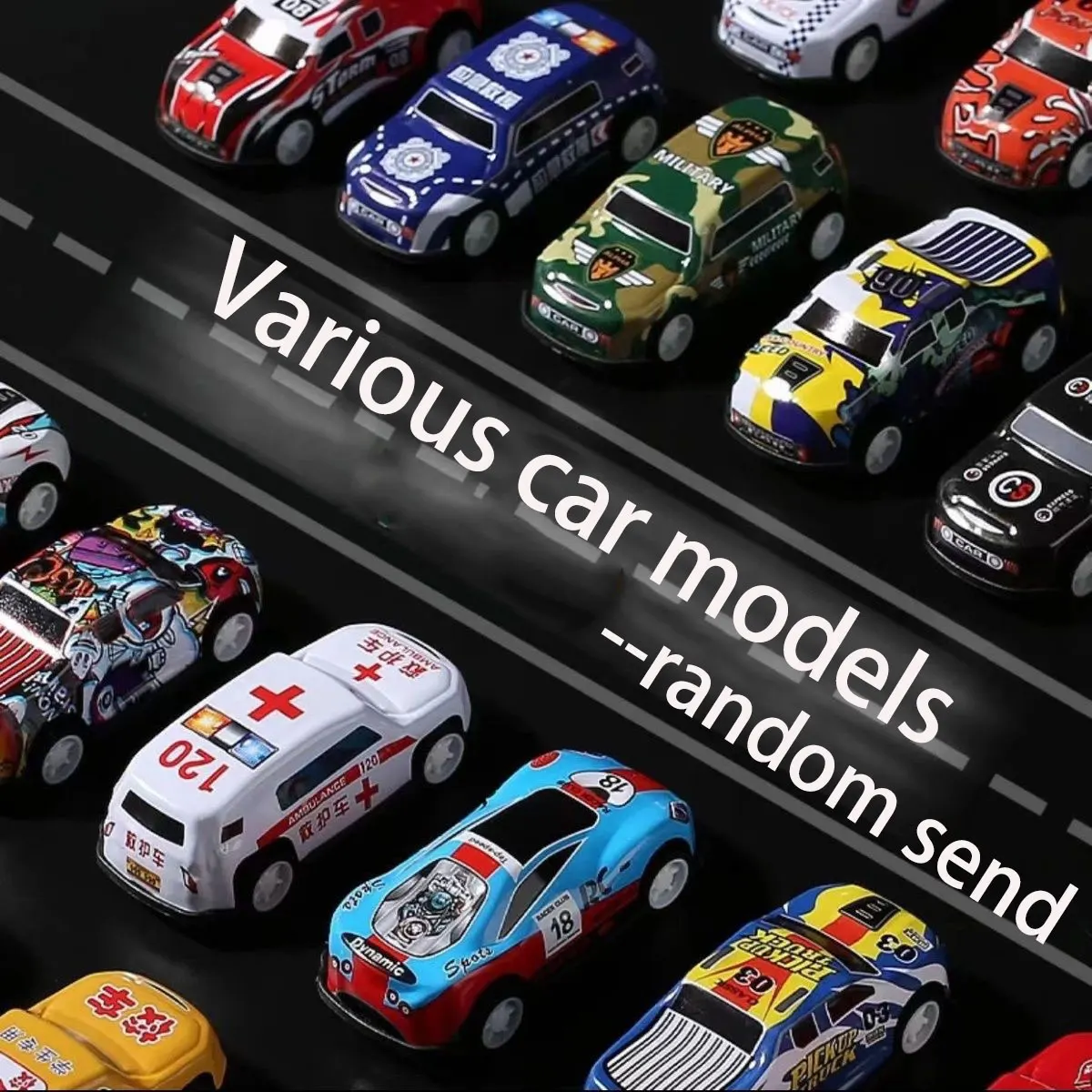 10/20/30/48/50 سبيكة سباق السيارات مع/لا وقوف السيارات لعبة صندوق تخزين متعدد نموذج سيارة الأطفال هدية عيد ميلاد #3