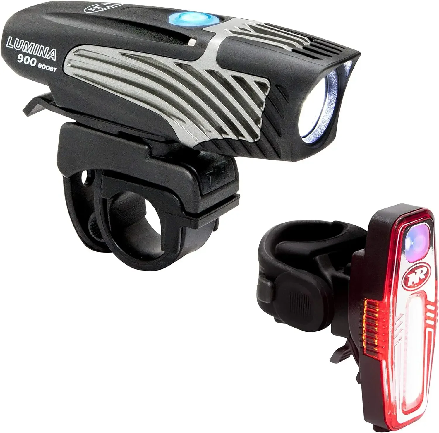 900 Boost Front Bike Light Sabre 80 Rear Bike Light Combo Pack, Black, 900 Lumens Front / 80 Lumens Rear