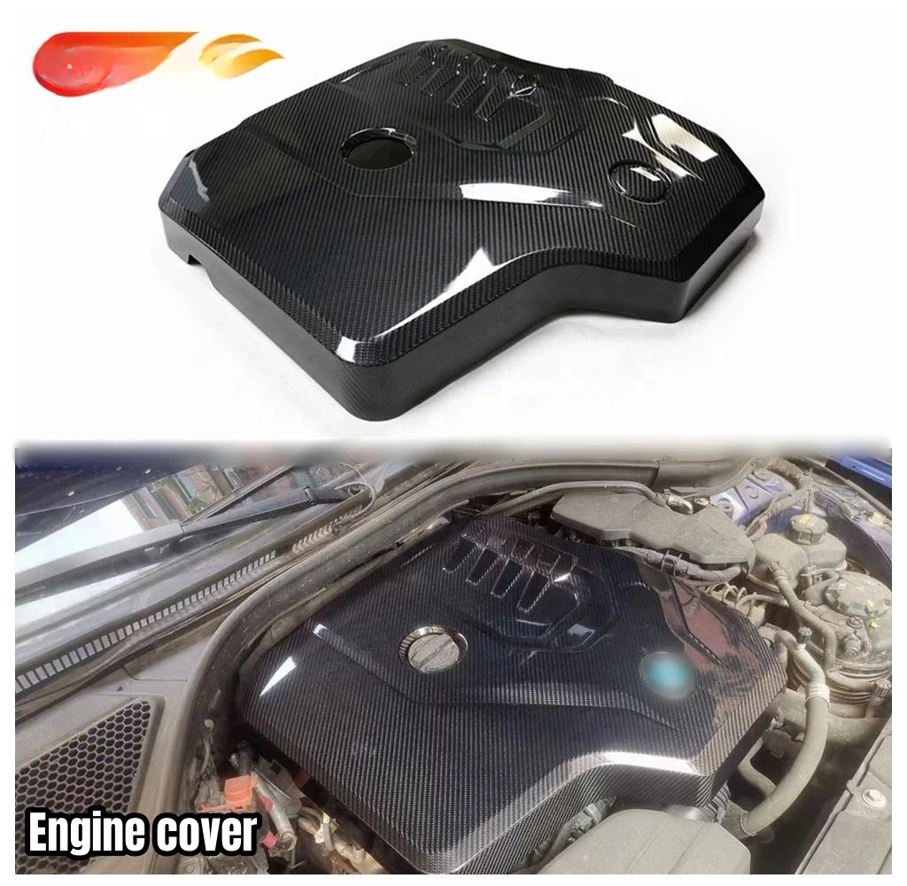 

Engine Cover for B-M-W G20 G30 G32 G22 G23 G26 G02 G05 G01 G06 G07 G11 G12 2.0T 2018+ Dry Carbon Fiber Hood Bonnet