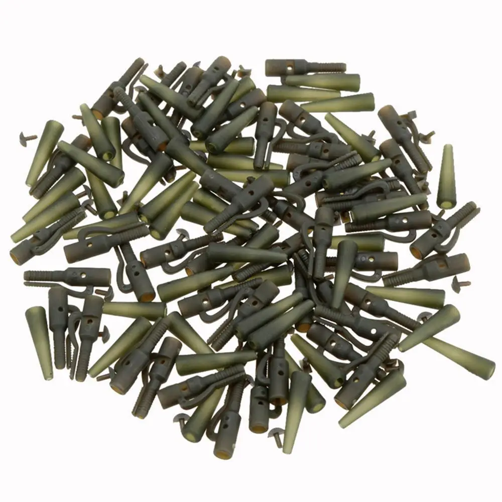 

Safety Tubes 50pcs Fishing Terminal Lead Clips Fishing Tackle Tail Rubbers