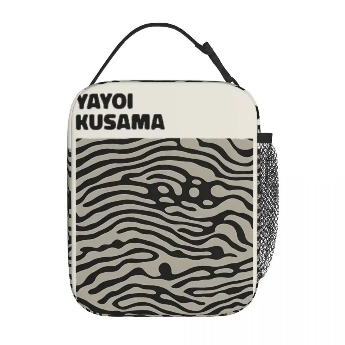 Insulated Lunch Tote Bag Tokyo 1998 Yayoi Black Line Merch Yayoi Kusama Storage Food Box New Thermal Cooler Lunch Box For Office