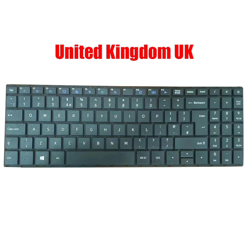 Imagem -02 - Teclado Portátil Preto para Dynabook Satellite Pro Reino Unido Espanhol Francês Novo C50-j C50-e C50-g C50d-b C50-h