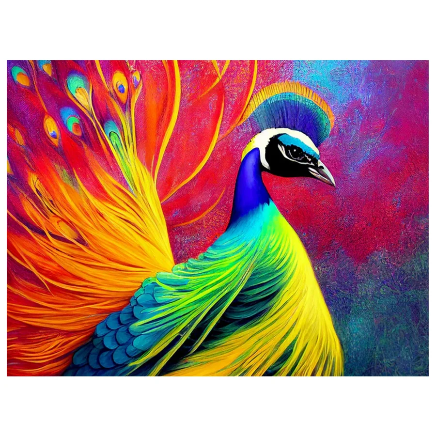 Diamond Painting DIY Overbearing Peacock Drill Embroidery  Animal Cross Stitch Kit Diamond Mosaic Rhinestone Picture Handmade