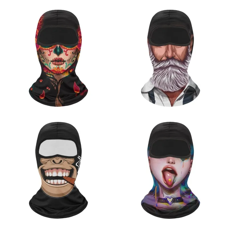 Balaclava Outdoor Cool Sunscreen Motorcycle Cycling Face Mask Full Face Cover Men Helmet Hood Motorcycle Accessories Biker Mask