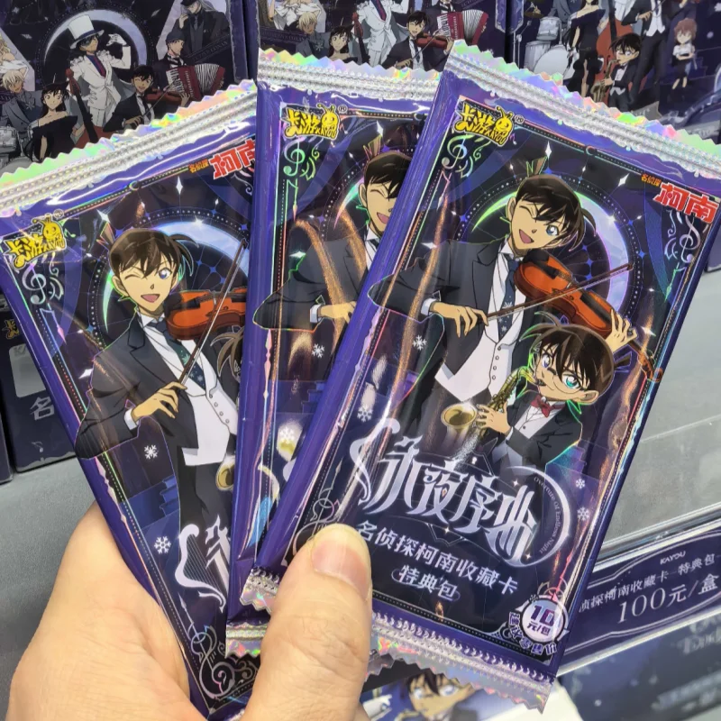 Genuine KAYOU Detective Conan Overture To Eternal Night Bonus Package Snowman Collection Card Anime Character Peripheral Cards