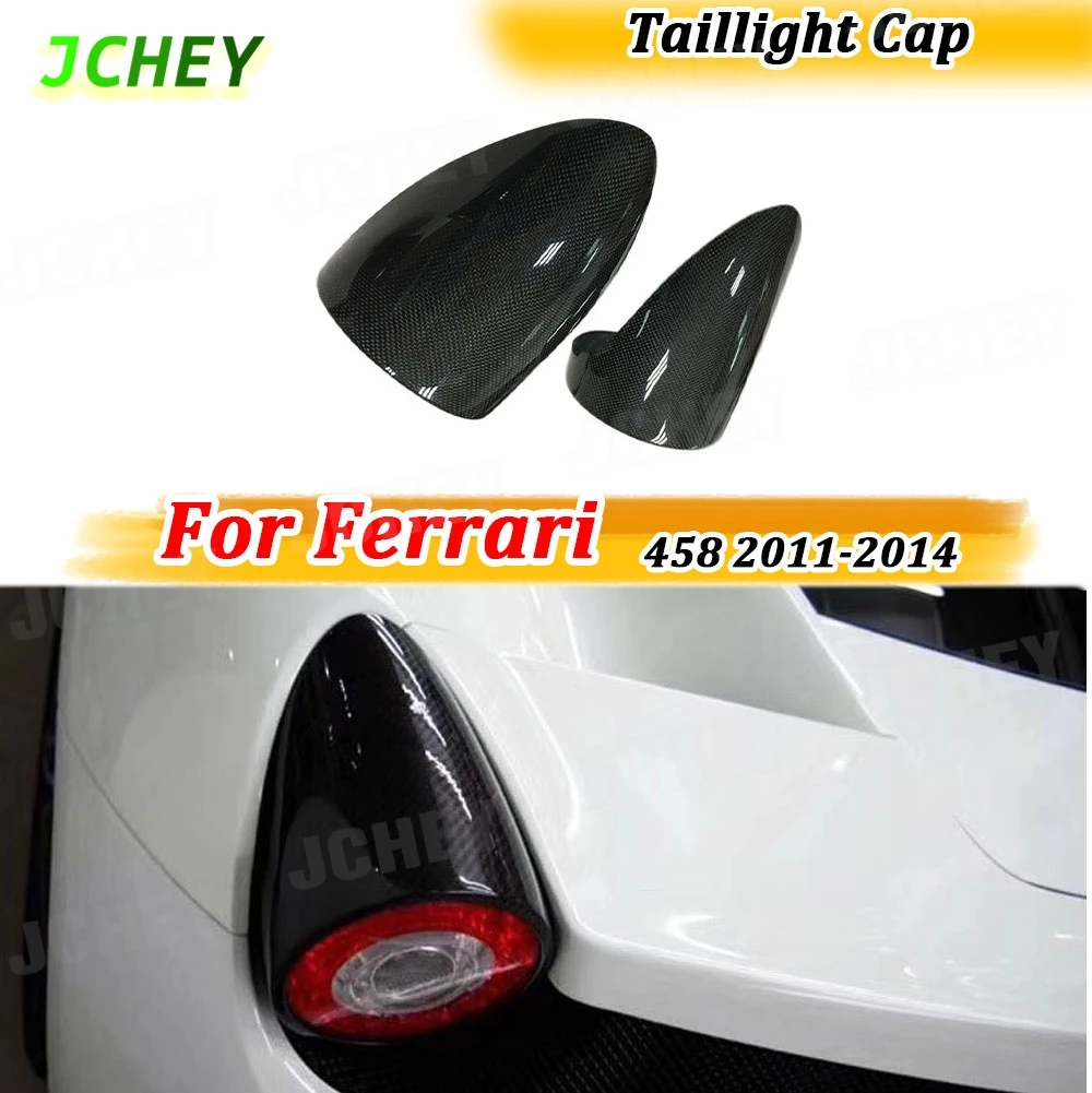 

JCHEY задний багажник из углеродного волокна, накладки на задние фонари, чехлы для Ferrari 458 2011-2014, капоты для фар FRP, автомобильные аксессуары