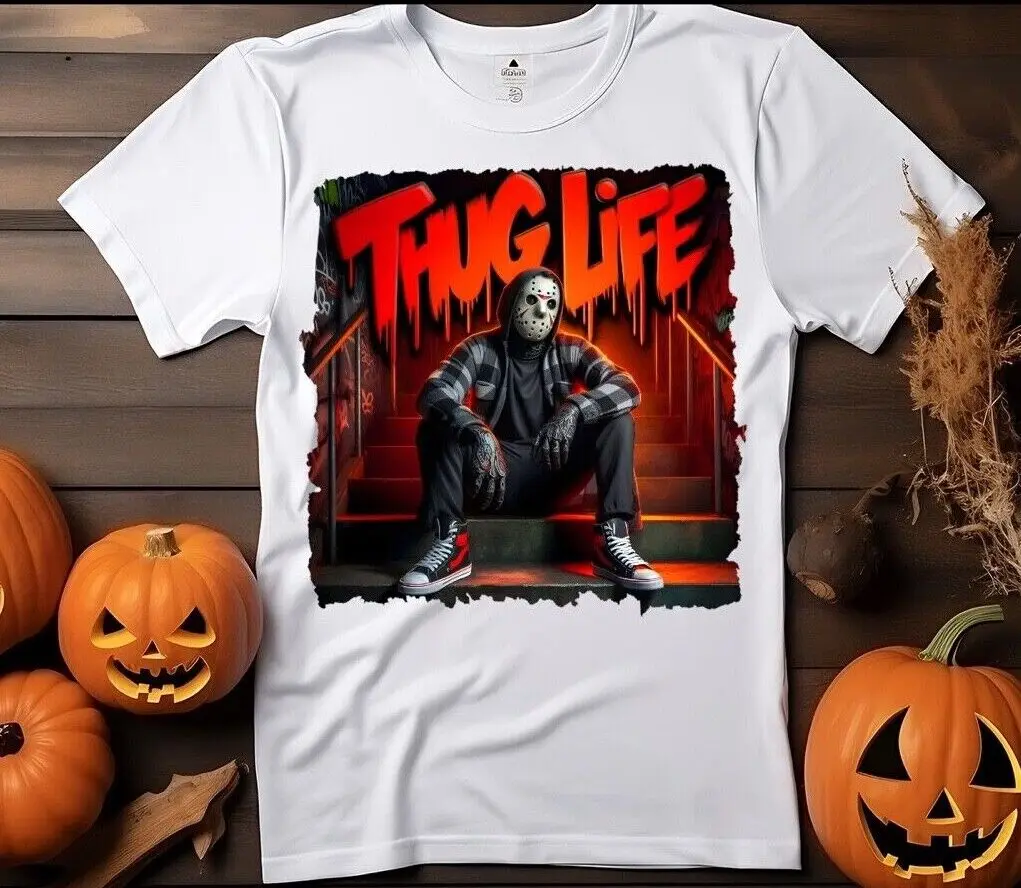 Jason Horror Movie T shirt Scary Characters Halloween Male T-Shirt