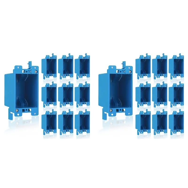 ABKW-20-Pack Single Gang Electrical Outlet Box, Old Work Box,14 Cubic Inch, Ideal For Residential And Commercial Applications