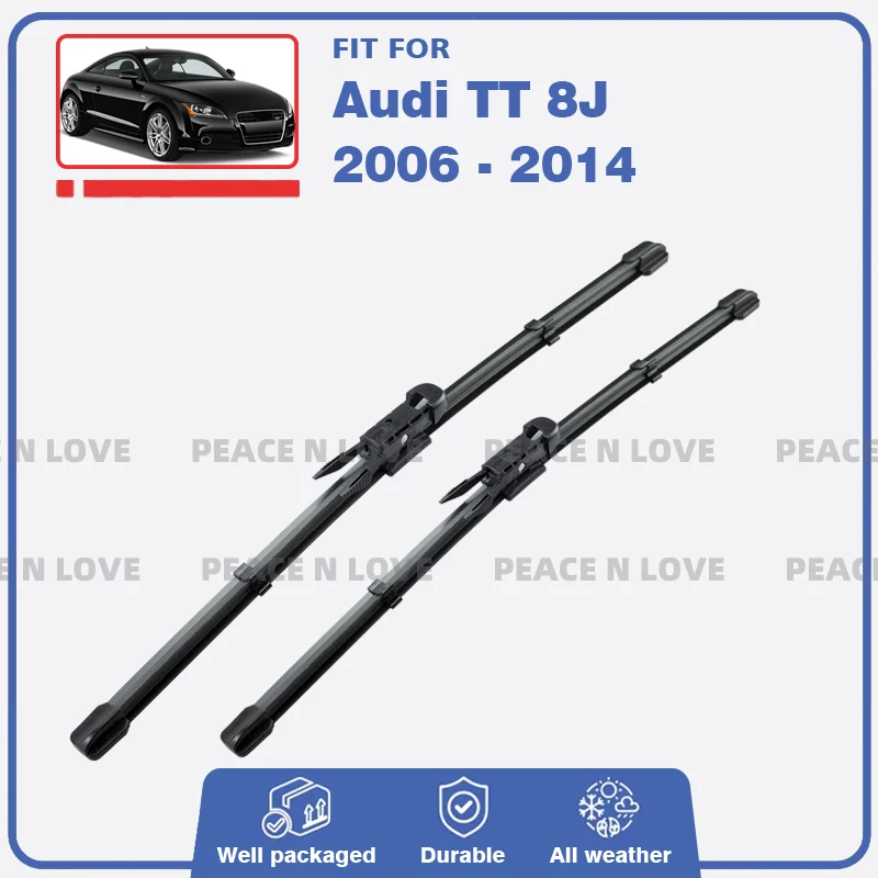 

Car Front Wiper Blades For Audi TT MK2 8J 2006 2007 2008 2009 2010 2011 2012 2013 2014 Accessories Window Windscreen Windshield