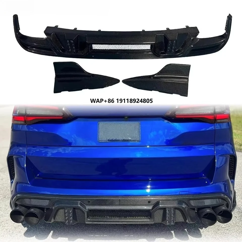 

High Glossy Dry Carbon Larte Desig X5m X6m Rear Diffuser For F95 X5m F96 X6m Rear Diffuser