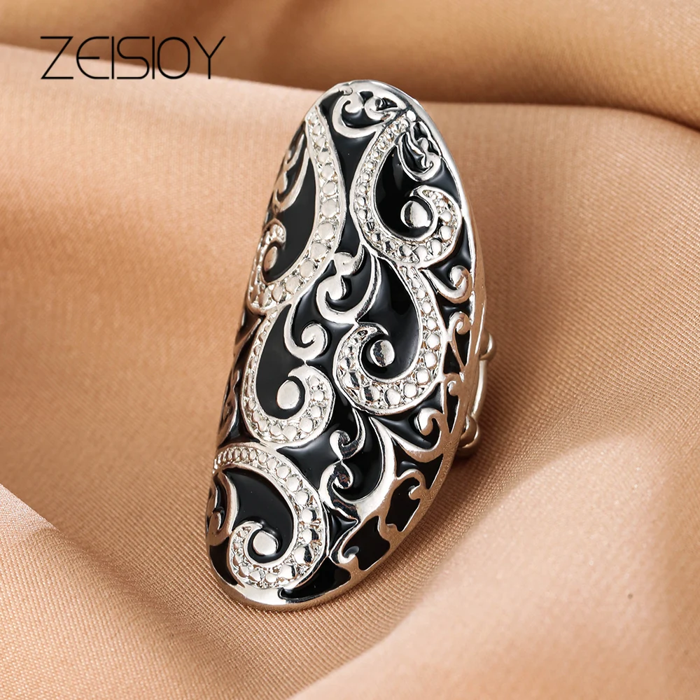 2022 drop oil ring men and women simple ring exquisite black all-match romantic jewelry