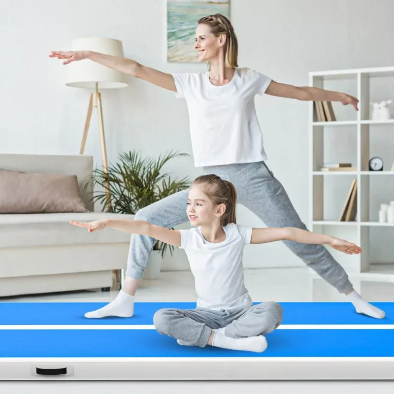 Inflatable Gymnastics Mat Air Track Tumbling Pad for Home Gym Yoga Dance Martial Arts Training Cushion Protective Gear Large