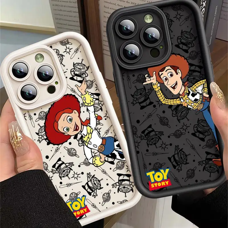 

Disney Toy Story Alien Rex Phone case for Apple iPhone 12 14 Pro cases 11Pro Max 11 16 Plus 13Pro max 15plus 11pro funda Cover