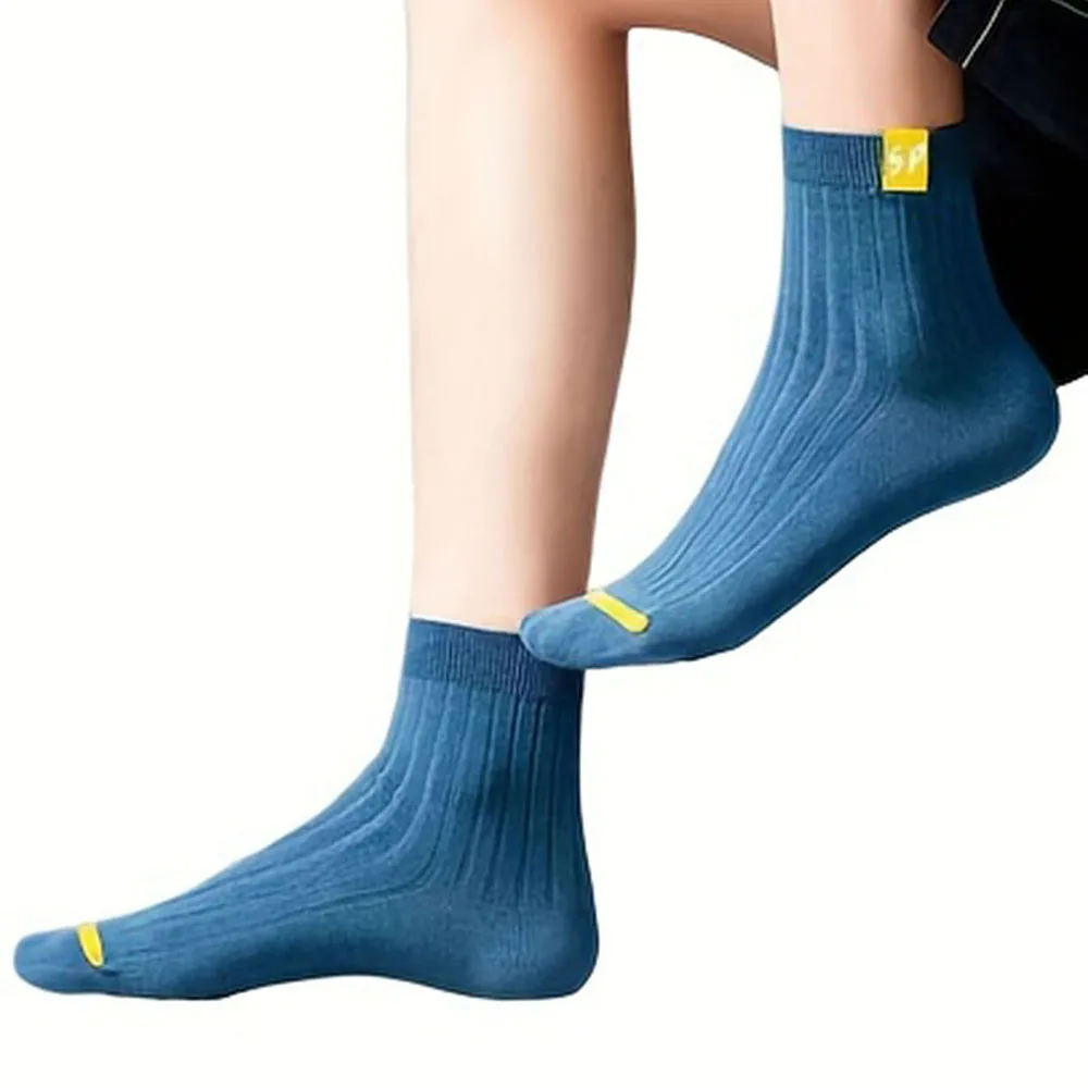 5/10/15/20Pairs Men Socks Breathable Cotton Sports Stockings Comfortable Men Socks Sweat Absorption Business Socks Letter Print