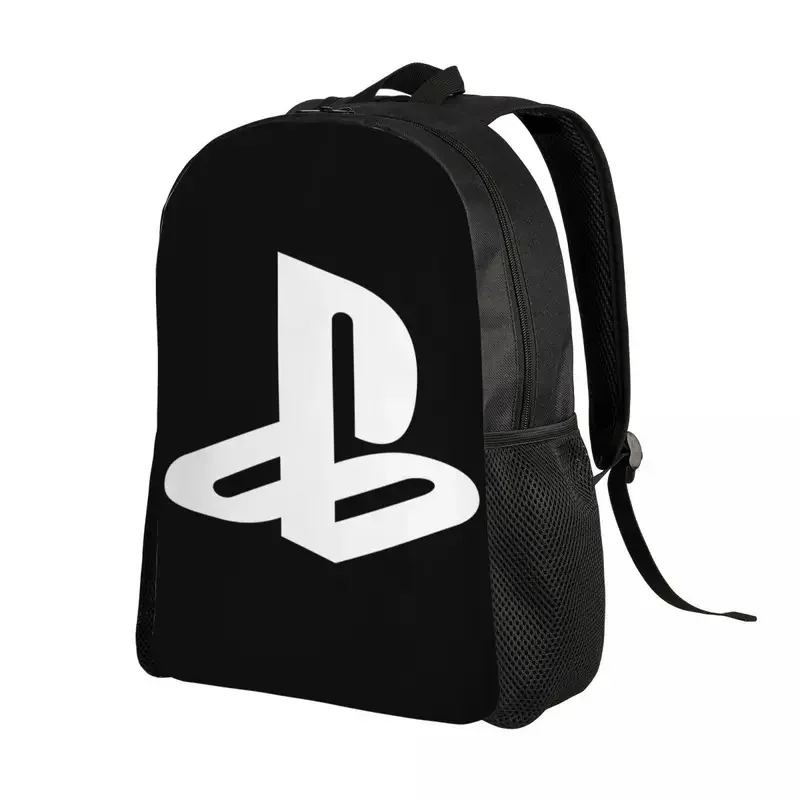 Playstations Mochila para Mulheres e Homens, Escola College Student Bookbag, Fits 15 "Laptop, Game Gamer Gift Bags