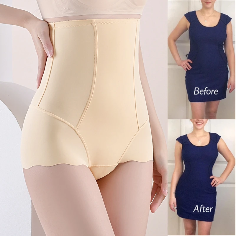 High Waist Body Shaper Women Tummy Control Panties Seamless Shaper Hip Lift Underwear Postpartum Slimming Shapewear Plus Size