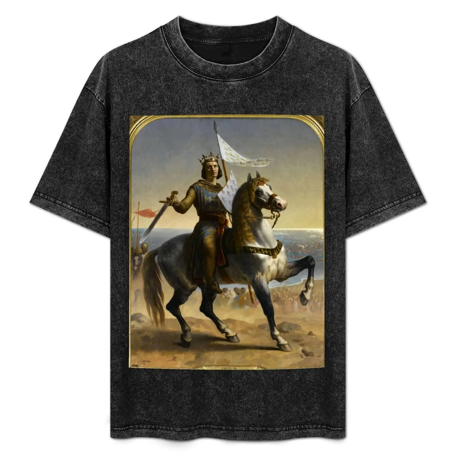 

Louis IX (Saint Louis), King of France (1844) - Emile Signol T-Shirt football t shirt anime figures funny t shirts for men