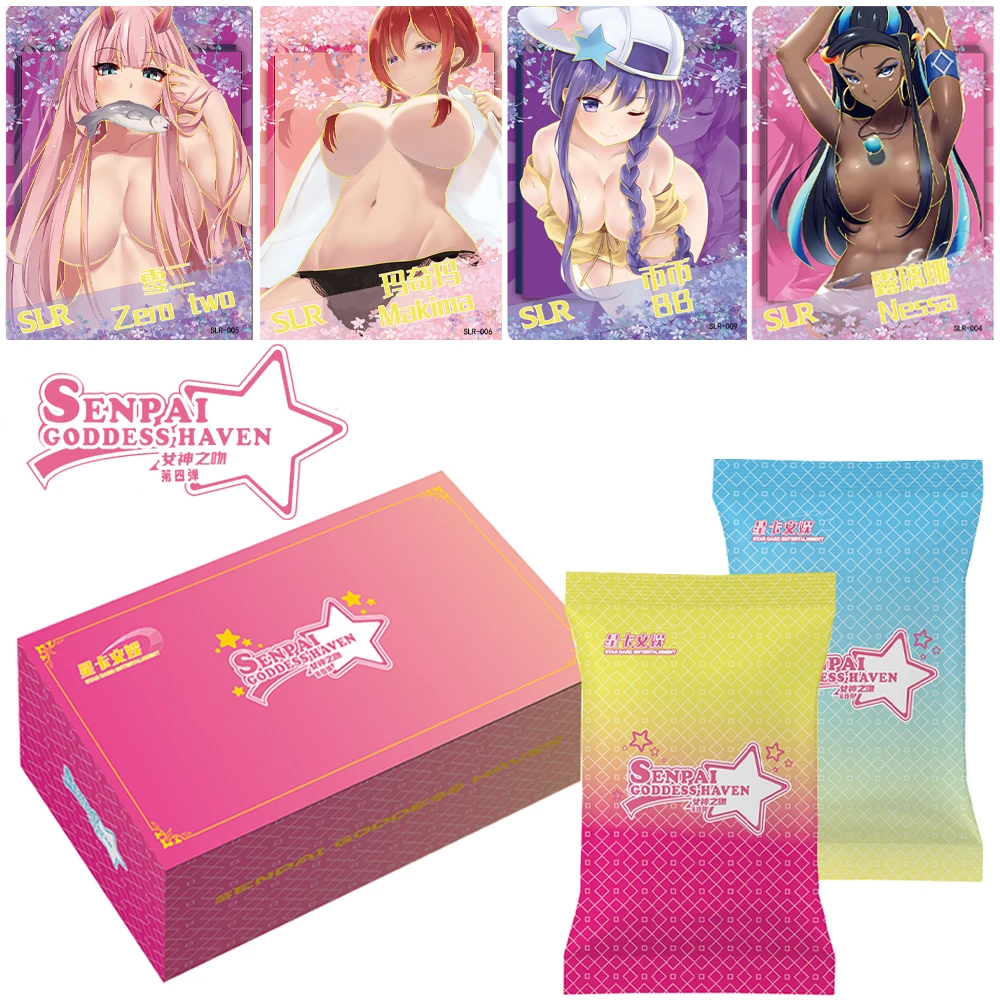 Wholesale Goddess Story Senpai 4 Cards Anime Girl Party Swimsuit Bikini Feast Hobbies Toys Gift card