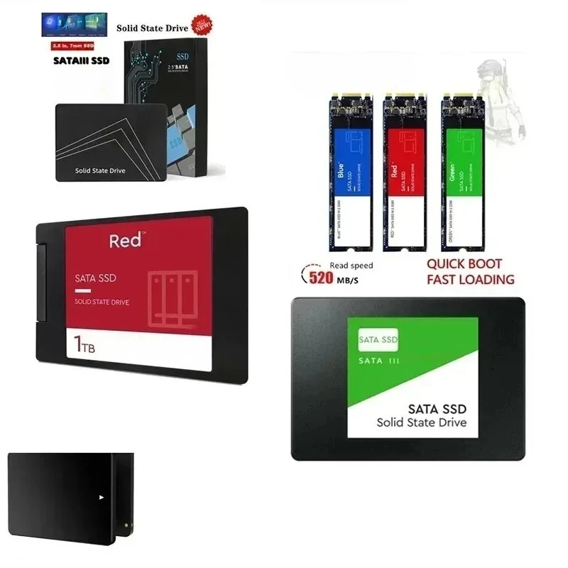 Disco de Estado Sólido de Alta Velocidade SSD HDD Interno Sata3 2.5 Polegadas para Laptop Microcomputador Desktop