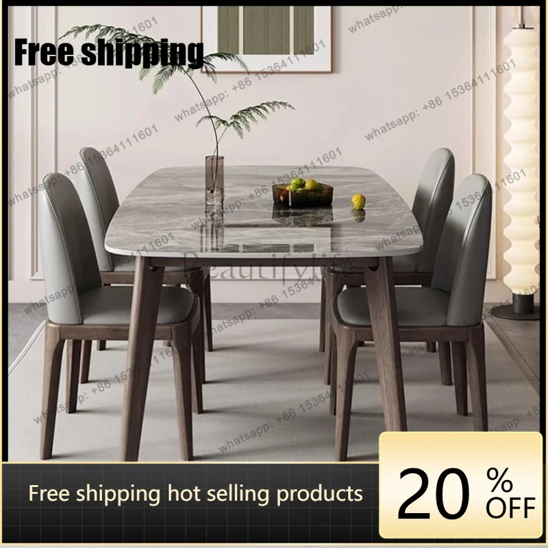 

zj.Kitchen Stand Dining Table Luxury Unique European Nordic Side Restaurant Tables Living Room Modern Mesas De Comedor Furniture
