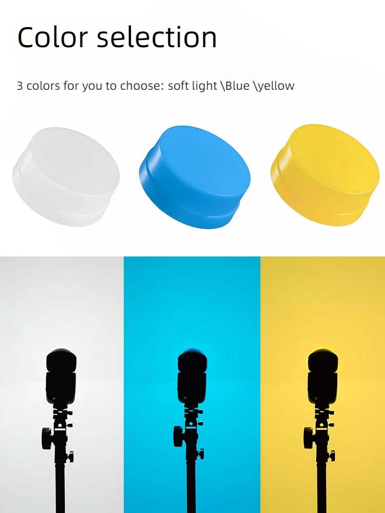 Godox V1 V1-C V1-N V1-S V1-F V1-O V1-P Speedlite Flash White Blue Yellow Diffuser Soft Box Case