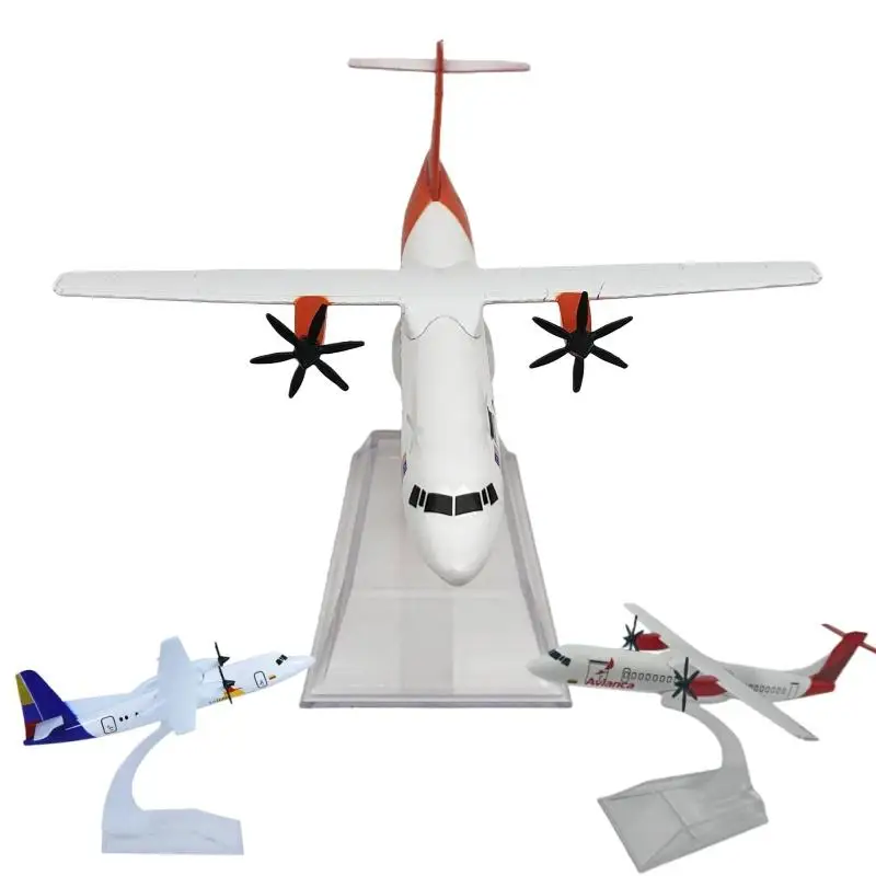 160 134 mm gegoten legering ATR FK50 presidentiële vliegtuigmodel met propellers collectie cadeau voor kinderen