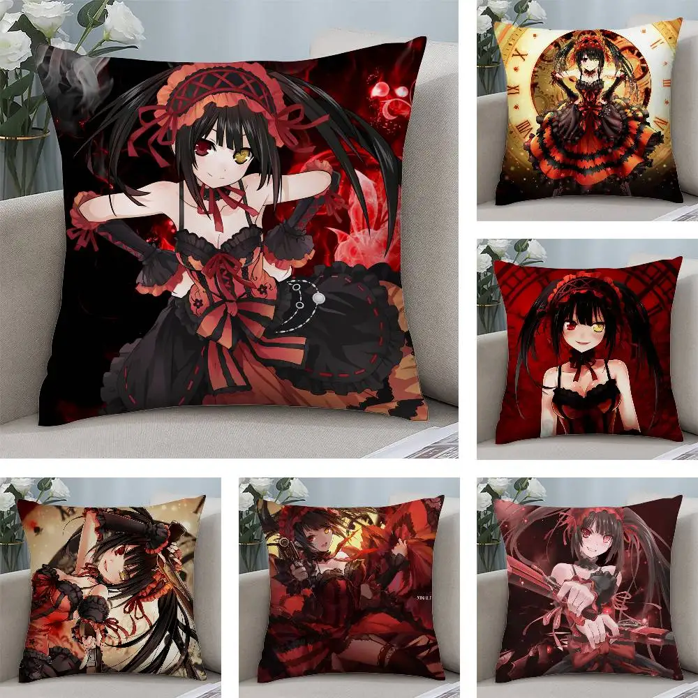 D-Date a Live Pillow Case Plush Fabric Soft  Pillowcase Double Sided Print Cushion Cover Household Gifts