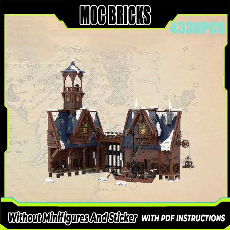 

Exquisite New Product MOC Building Blocks Ring Scene Model Esgaros - Toll Station Technology Modular Children's Toy DIY Assembly