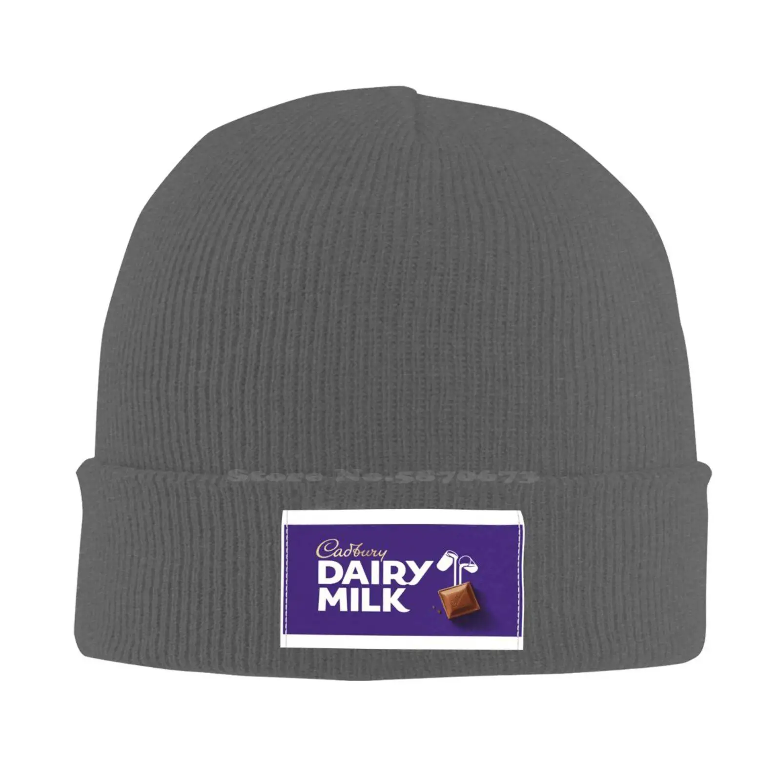 Cadbury Dairy Milk Logo Print Graphic Casual cap Baseball cap Knitted hat