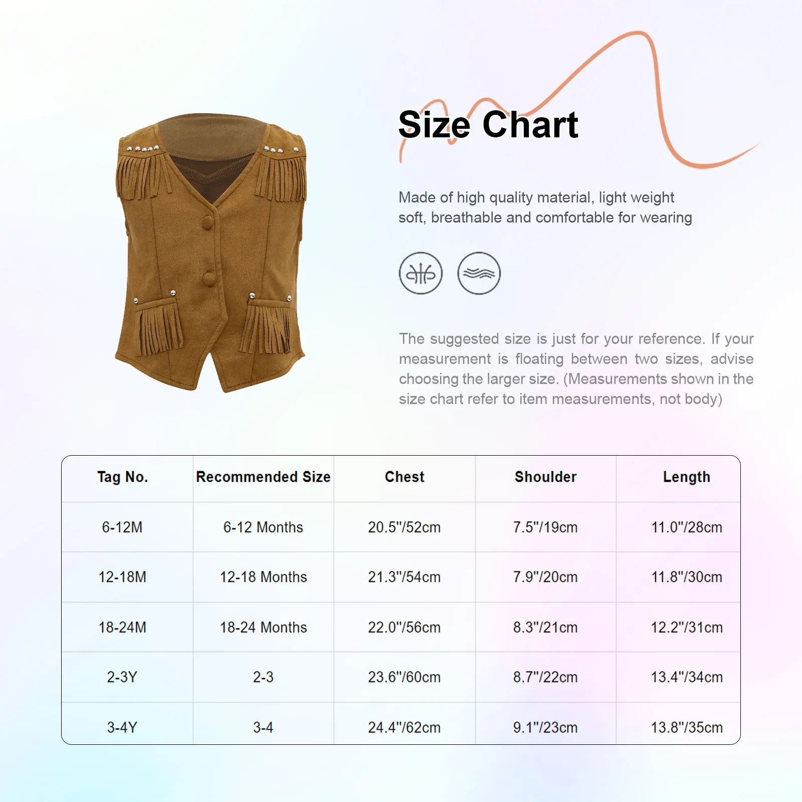 Boys Girls Cowboy Vest Vintage 70s Hippie Faux Suede Tassels Waistcoat Vest Carnival Halloween Western Cowgirl Cowboy Costumes