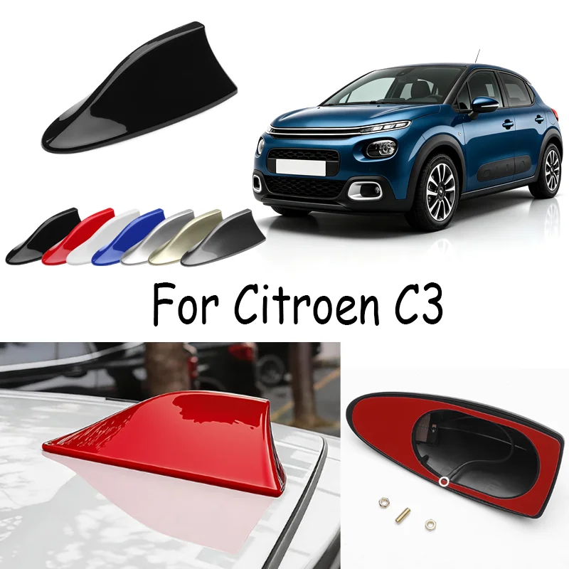 For Jeep Cherokee (Free Light), Shark Fin FM/AM Receiver – Waterproof ABS Cover, Paste-On, Auto Modification.