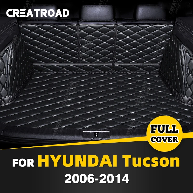 

Auto Full Coverage Trunk Mat For Tucson 2006-2014 07 08 09 10 11 12 13 Car Cover Pad Cargo Liner Interior Protector Accessories