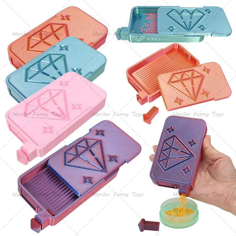 2in1 Diamond Painting Tray DIY Craft Large Capacity Beading Plates Drill Storage Container 5D Diamond Painting Accessories Tools