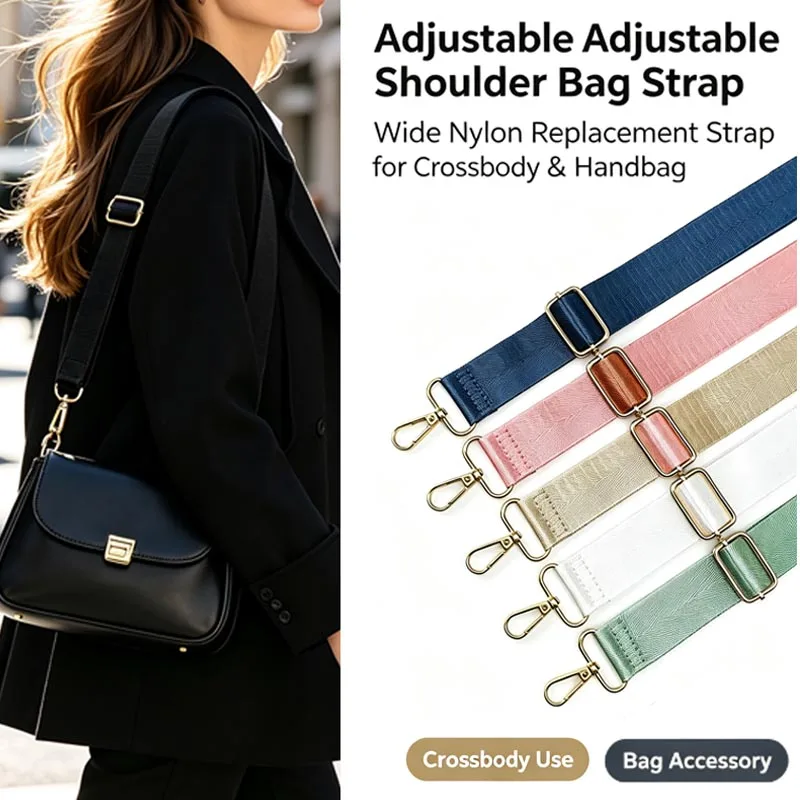 New DIY 130cm Adjustable Shoulder Bag Strap Shoulder Handle Crossbody Wide Strap for Bag Accessories Handbag Bag Strap XBPJ02
