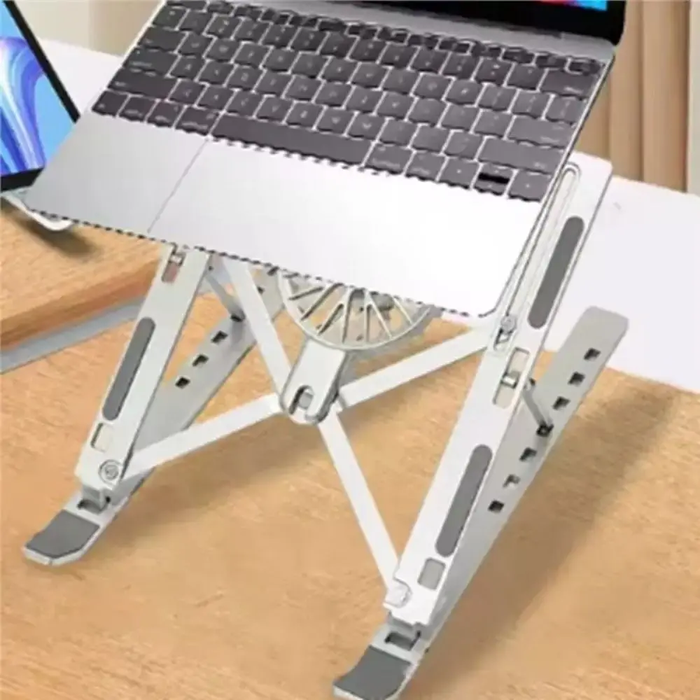 

Складная подставка-охладитель для ноутбука с вентиляторами, портативная, устойчивая, регулируемая, для настольного использования