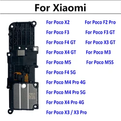 NEW Loudspeaker For Xiaomi Poco F3 GT F4 5G M3 M4 X4 Pro 4G 5G X2 M5 F2 Pro X3 NFC Loud Speaker Buzzer Ringer Replacement Parts