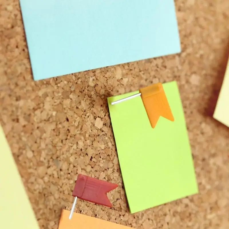 50 Stück Push Pins Thumb Tacks Dekorative Pushpins Message Board Tacks Flag Pins