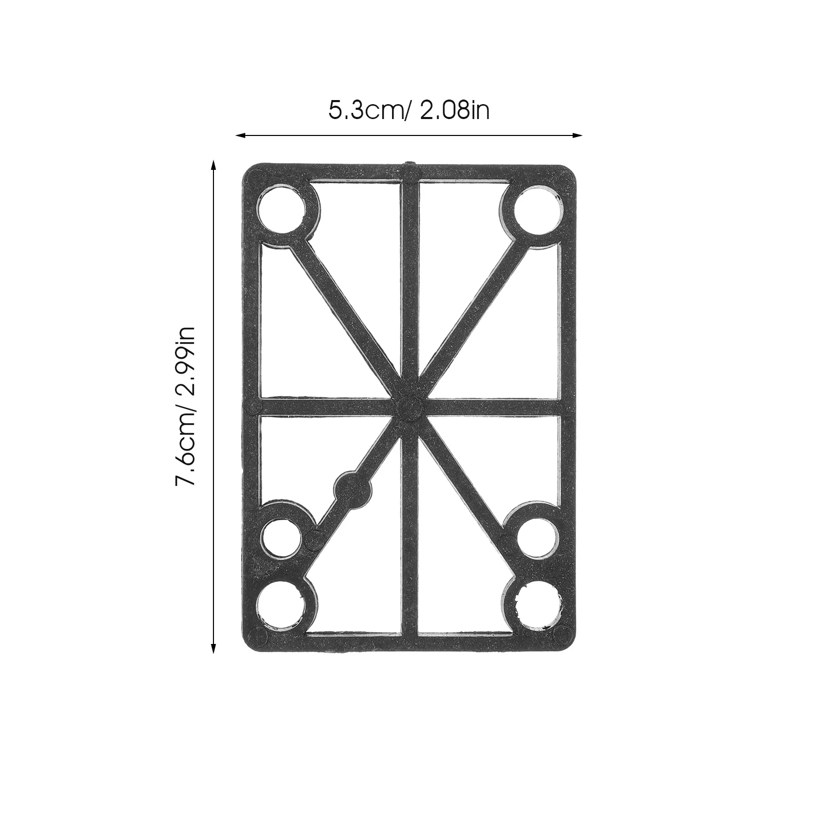 وسادة تخميد لوح التزلج مع رافعة مقاومة للصدمات مقاس 6 مم لتحسين الاستقرار المتوافق مع ممتص الصدمات لوح التزلج