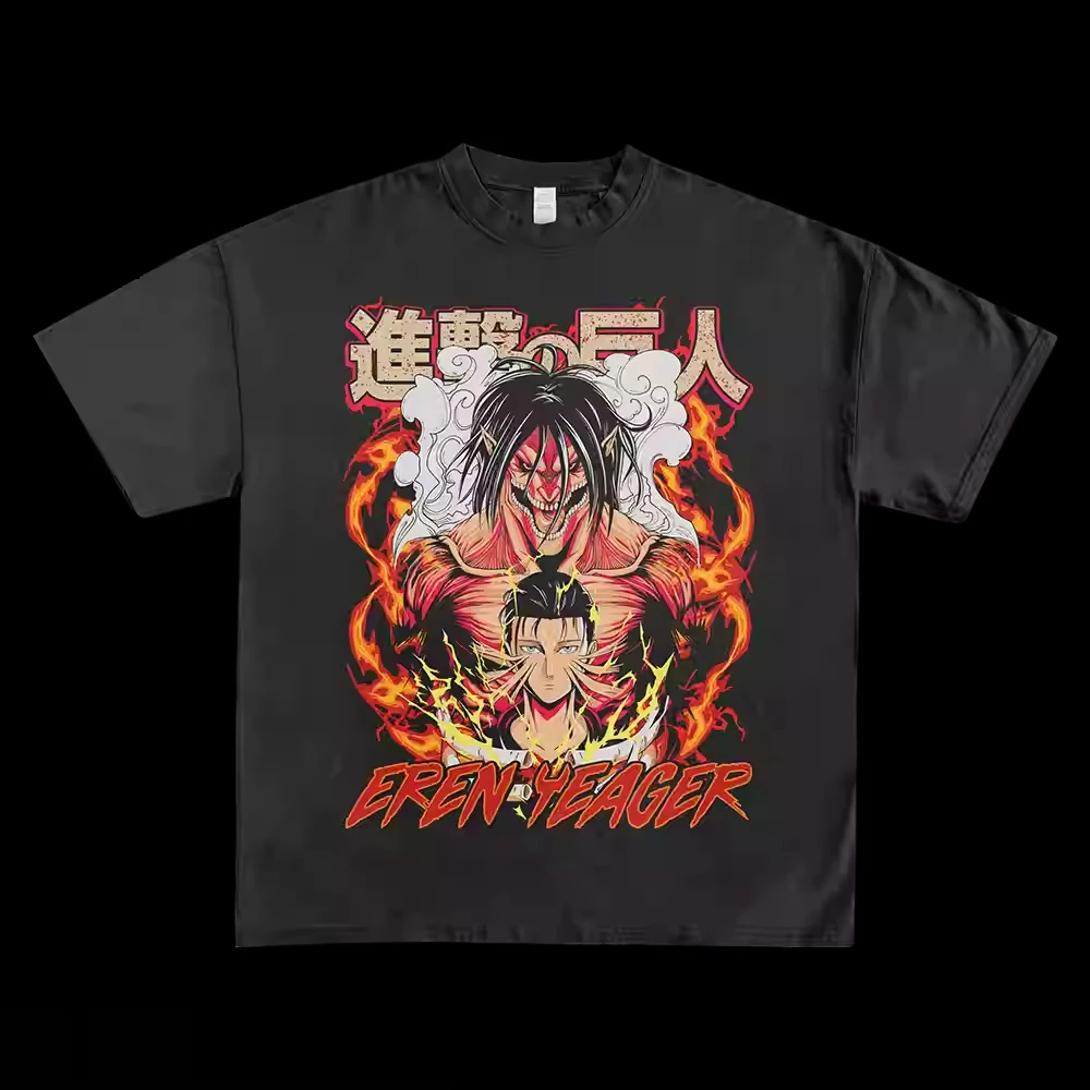 

Homage Tees Attack Giant Allen Anime Peripheral Printing American Retro Short Sleeve Cotton Men's and Women's T-Shirts