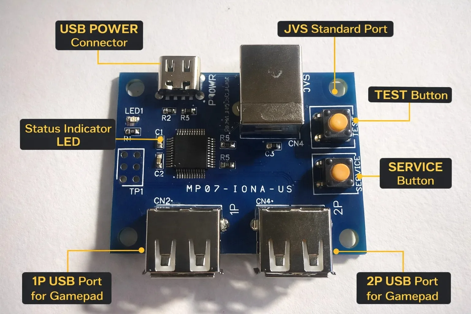 JVS To USB Retro Game Controller Adapter Arcade System Board Based On Jvs System For Xbox Series/Ps4/Ps3/Switch Controller
