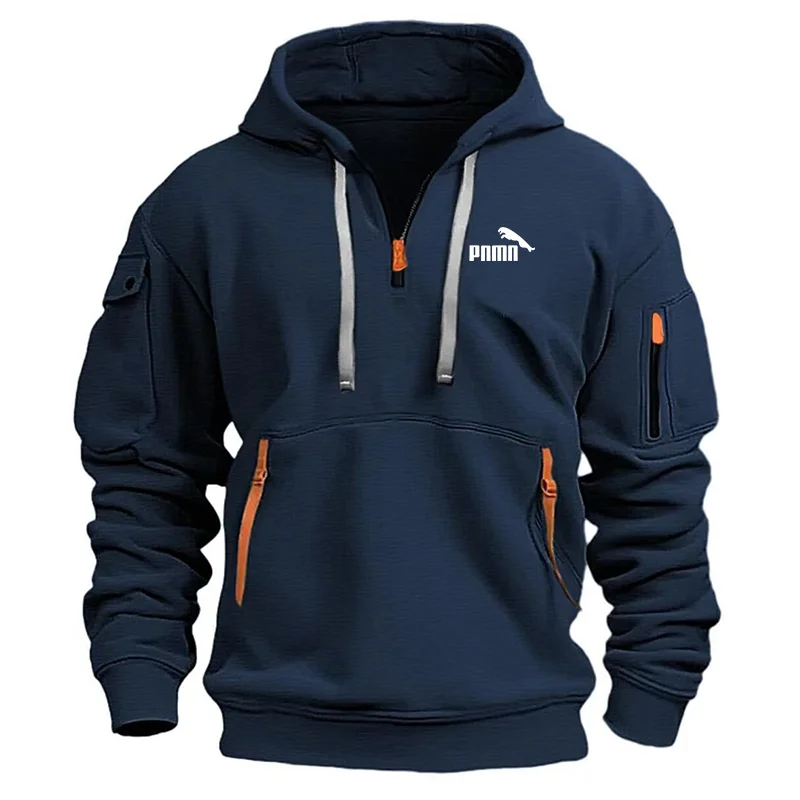 

2024 Men's New Autumn/Winter Zipper Hoodie Casual Sportswear Men's Sportswear Warm Sportswear