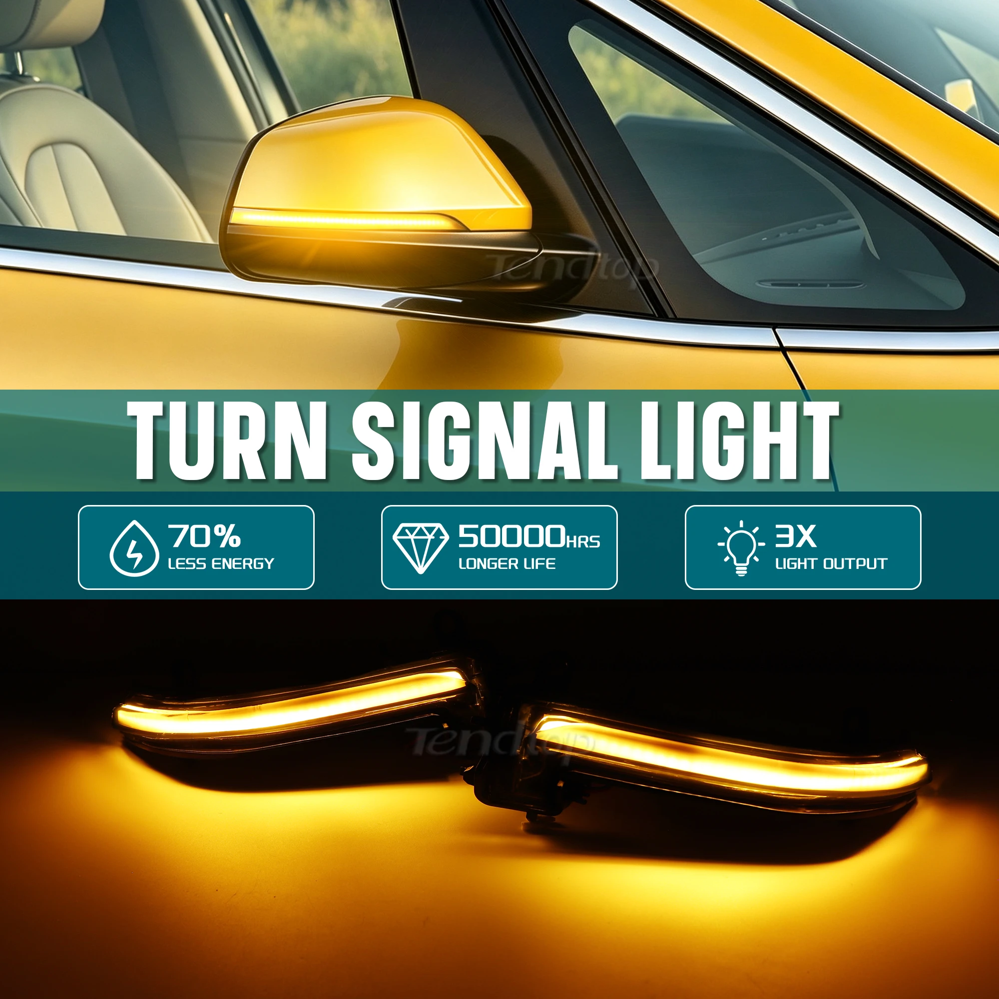Dynamic Turn Signal Light Side Mirror Lamp LED Flashing Indicator for BMW 2 Active Tourer(F45) 2013-2021 Gran Tourer
