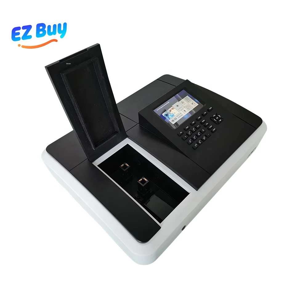 مقياس الطيف الضوئي للأشعة فوق البنفسجية ذات الشعاع المزدوج 190-1100 نانومتر 2 نانومتر الدقة لأداة التحليل الكيميائي للبحث المختبري