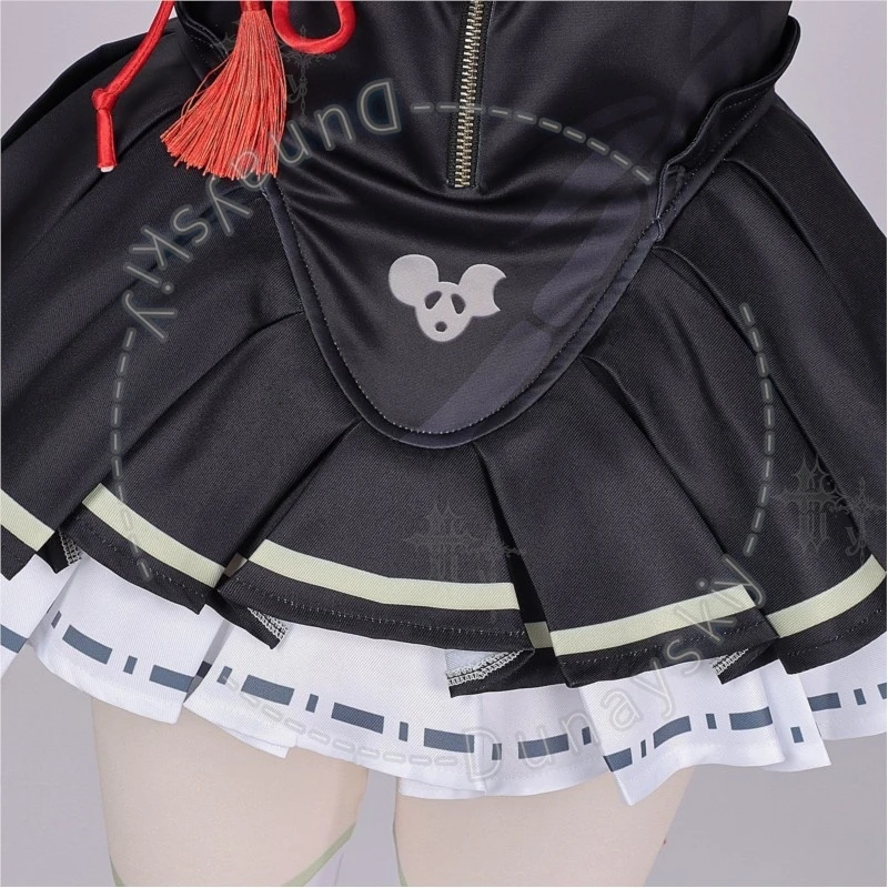 Neverness To Everness Panda Design Green Bamboo Chiz Chinese Style Improved Cosplay Costume Anime Game Outfit Women Halloween view 6