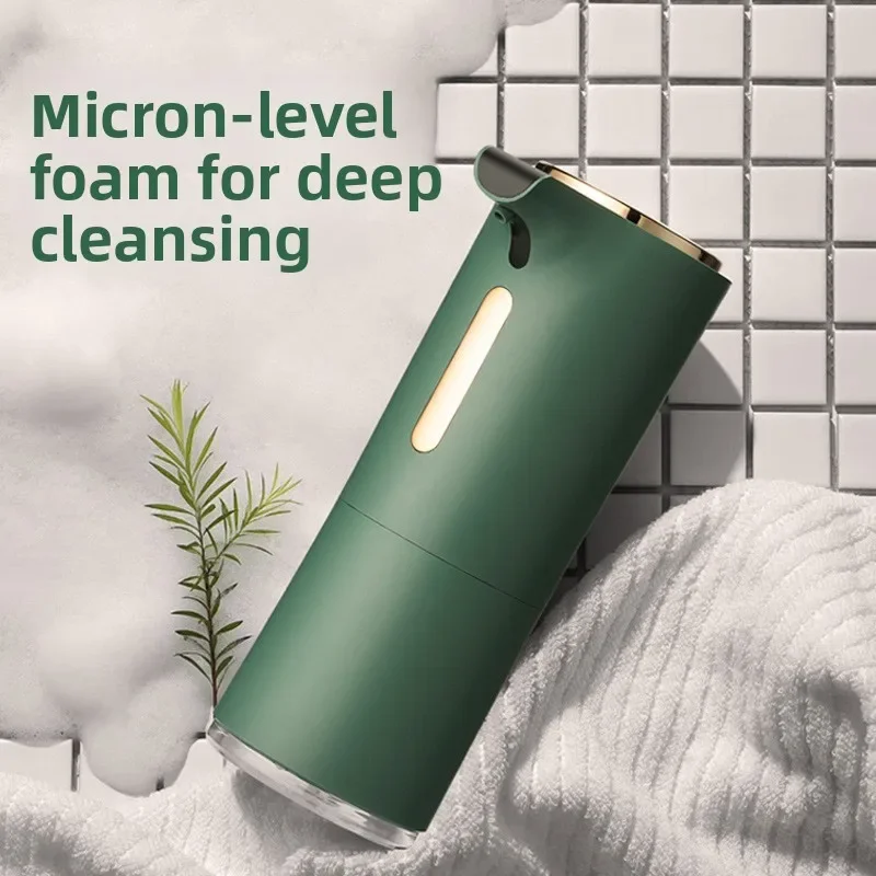 Smart Sensor Foam Hand Washer, Rechargeable Indoor Hand Sanitizer for Hotels, Infrared Fully Automatic Touch Soap Dispenser